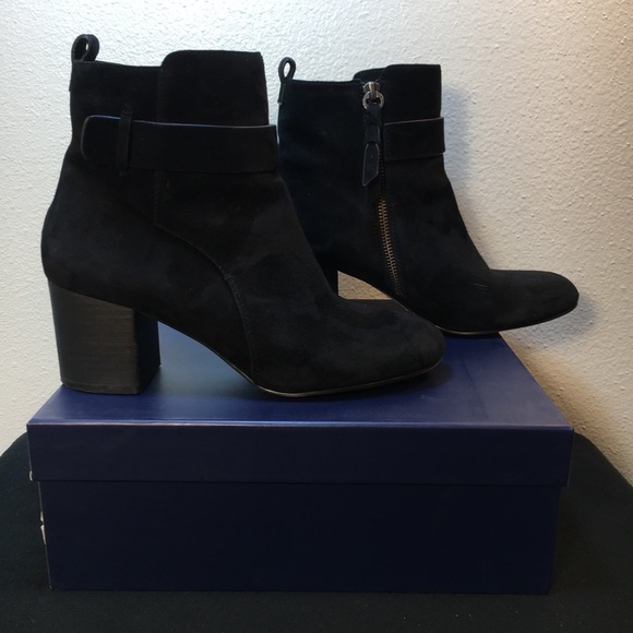 Splendid Nilo Black Suede Ankle Boots 